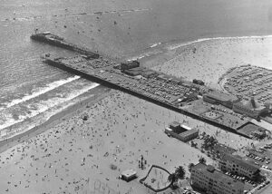 Historic picture of Santa Monica Pier from 1972.