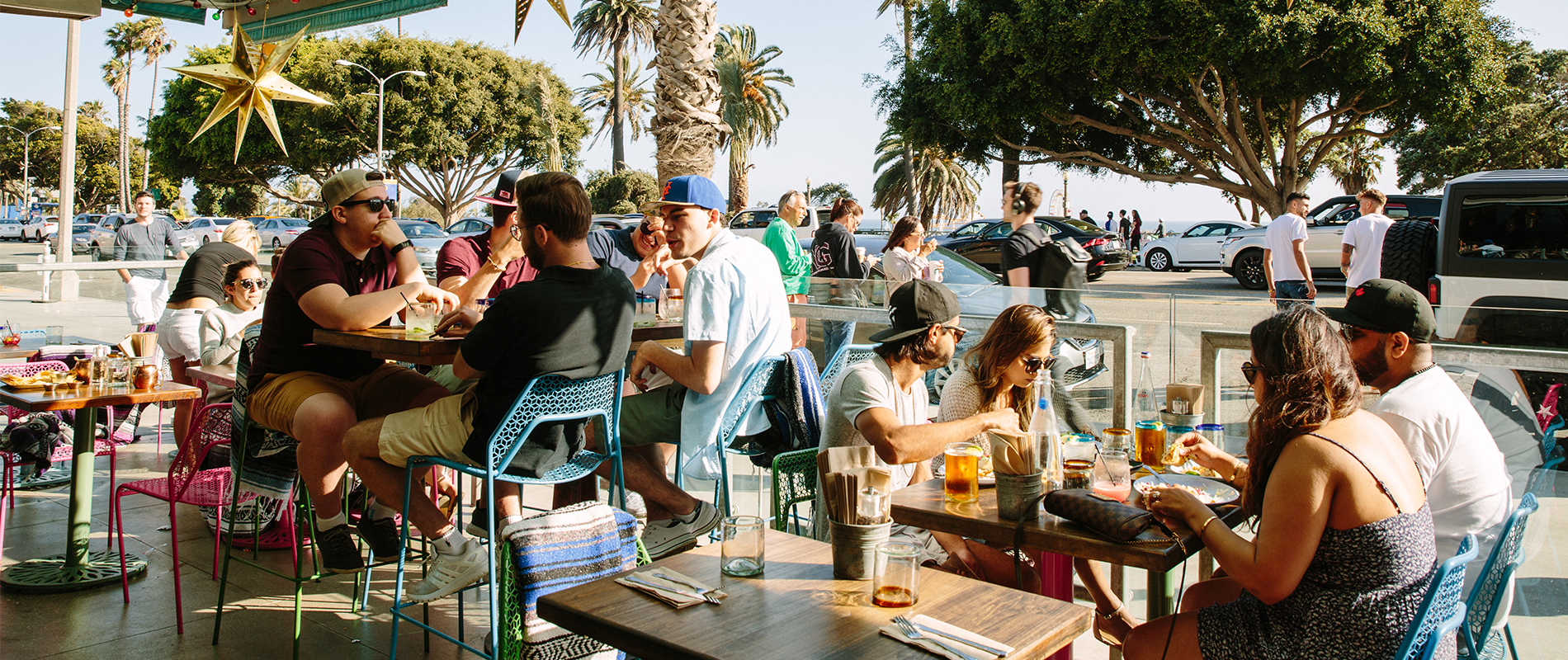 Outdoor Dining at Blue Plate Taco in Santa Monica