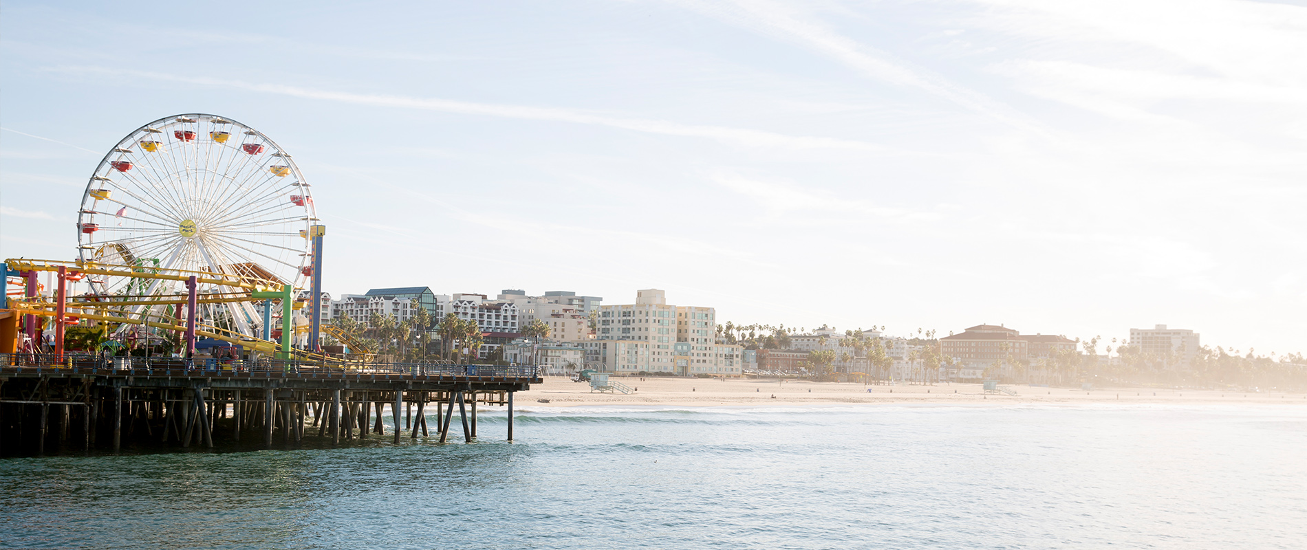 Santa Monica Beach and Pier