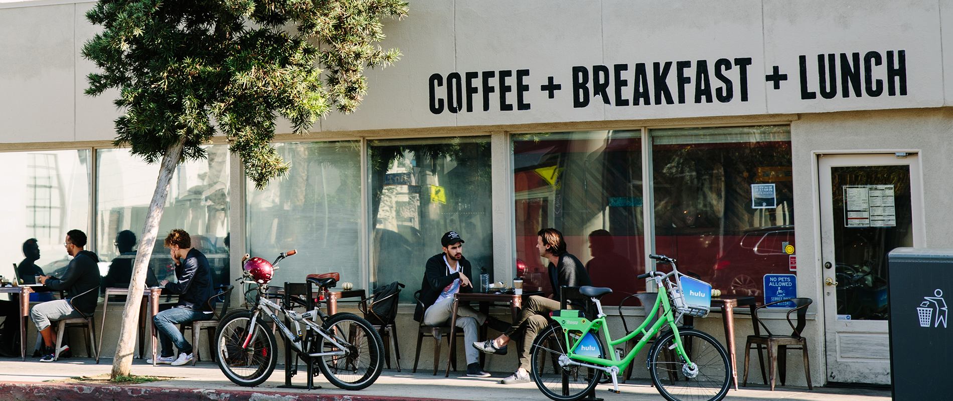 Exterior of Dogtown Coffee on Main Street in Santa Monica