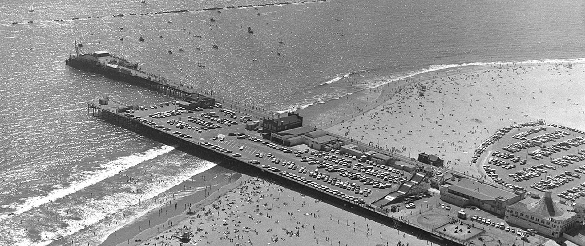 Historic picture of Santa Monica Pier.