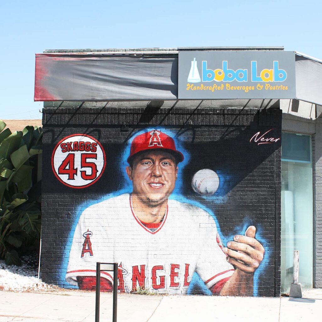 Tyler Skaggs mural
