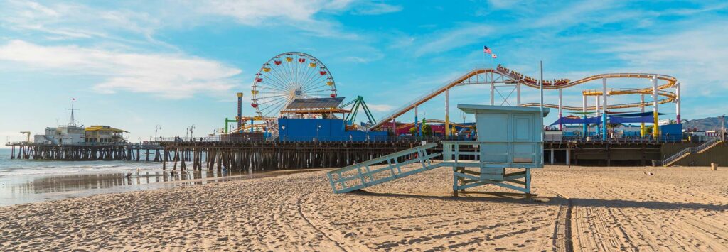 santa monica pier neighborhood beach