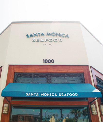 Santa Monica seafood storefront
