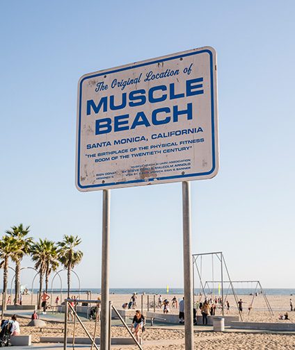 The Original Muscle Beach sign