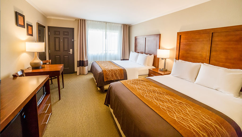 Double room at the Comfort Inn Santa Monica-Los Angeles
