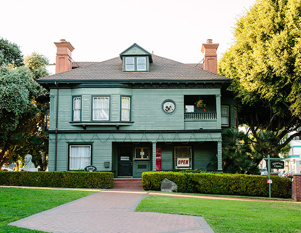 Seafoam two-story building; California Heritage Museum