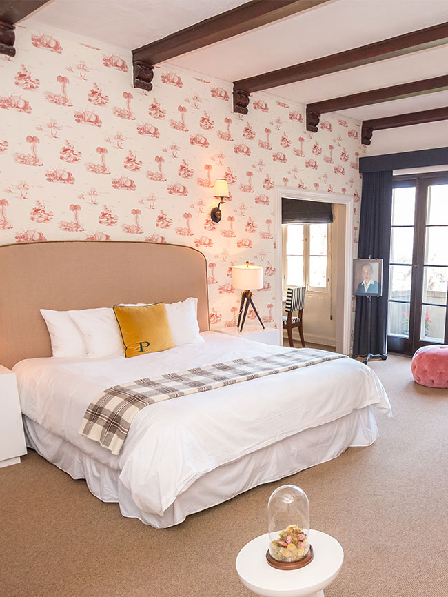 Single bed hotel room at Palihouse Santa Monica
