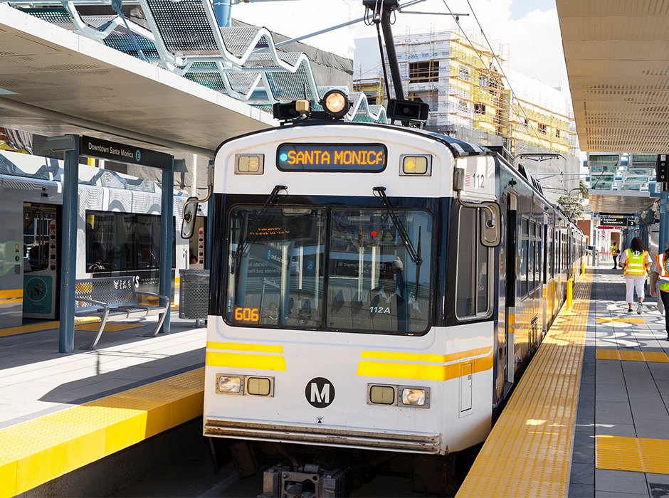 Los Angeles Metro, Expo Line in Santa Monica's Downtown Station.