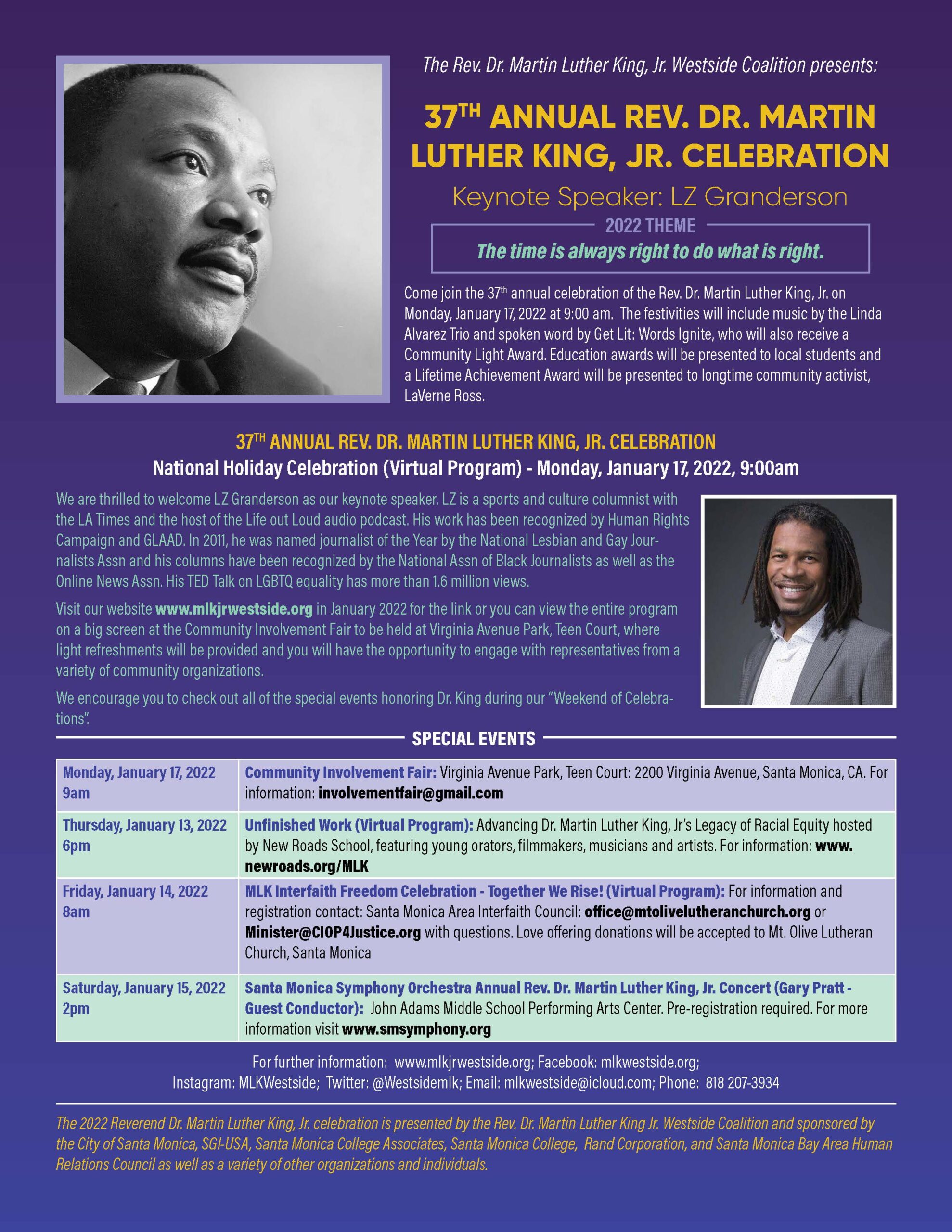 Annual MLK Holiday Concert - Virtual