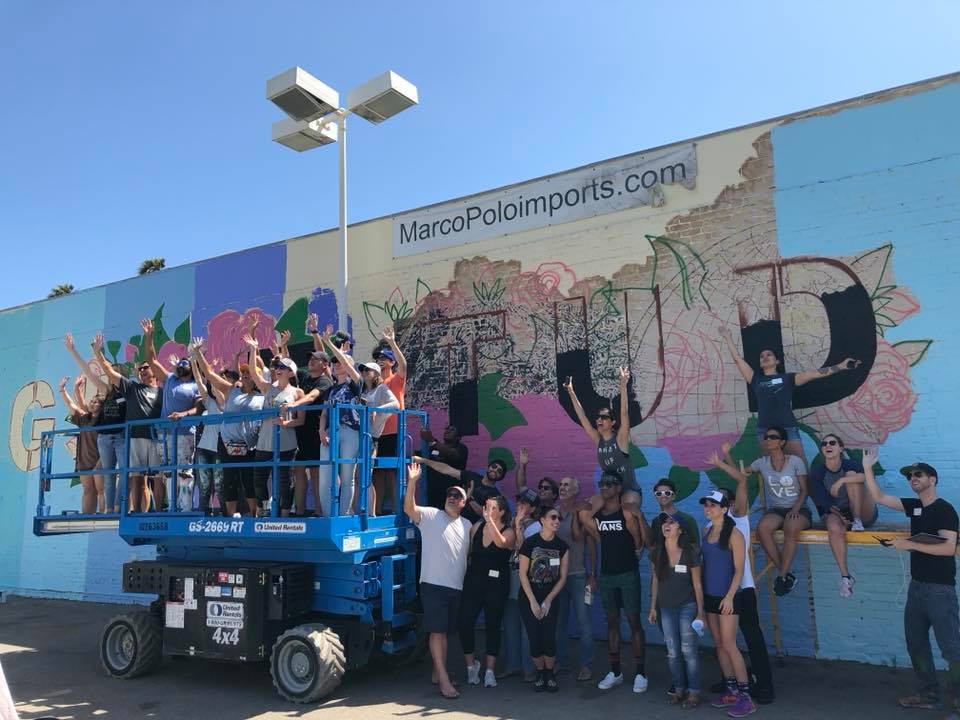 SAMO High Mural Volunteer Day