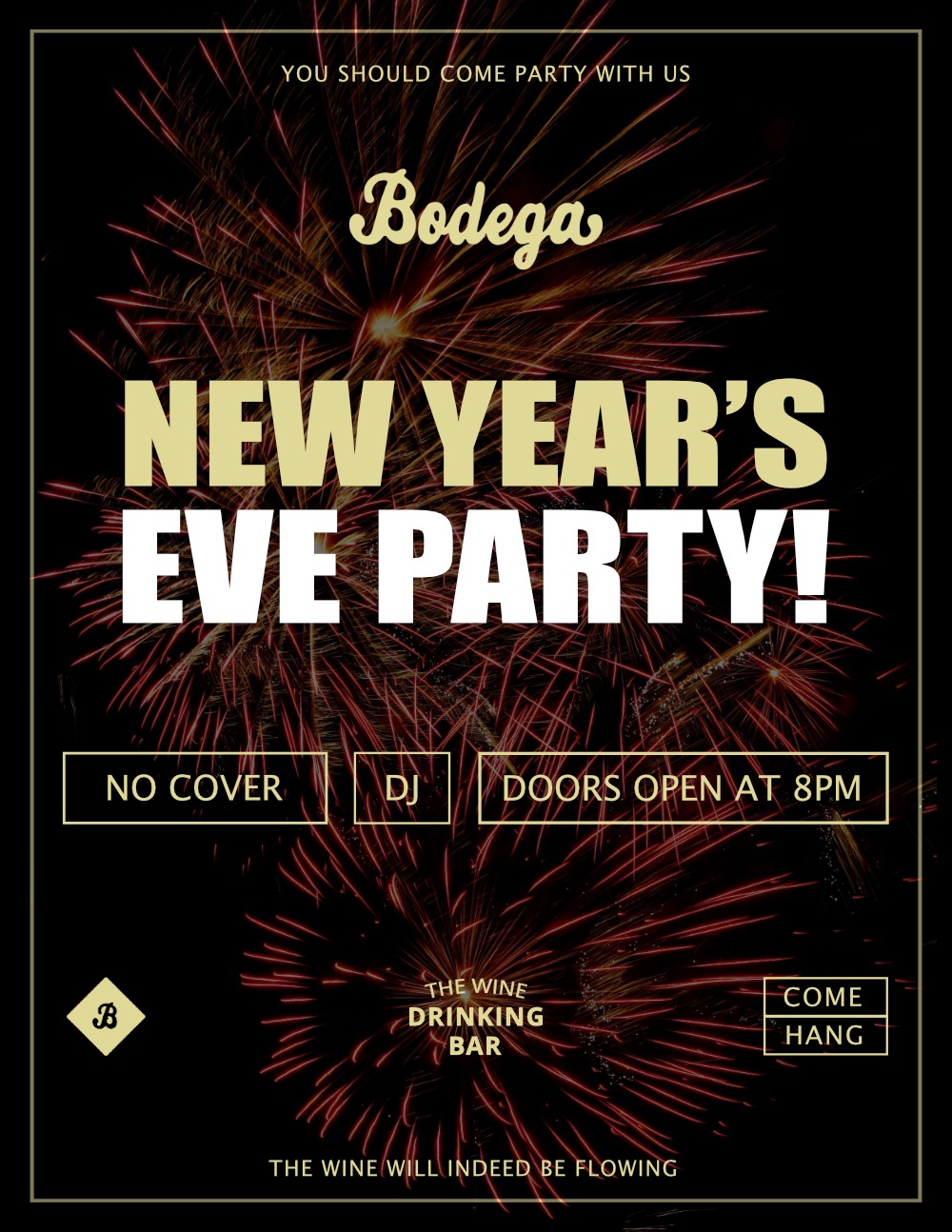 New Years Eve Party at Bodega Wine Bar