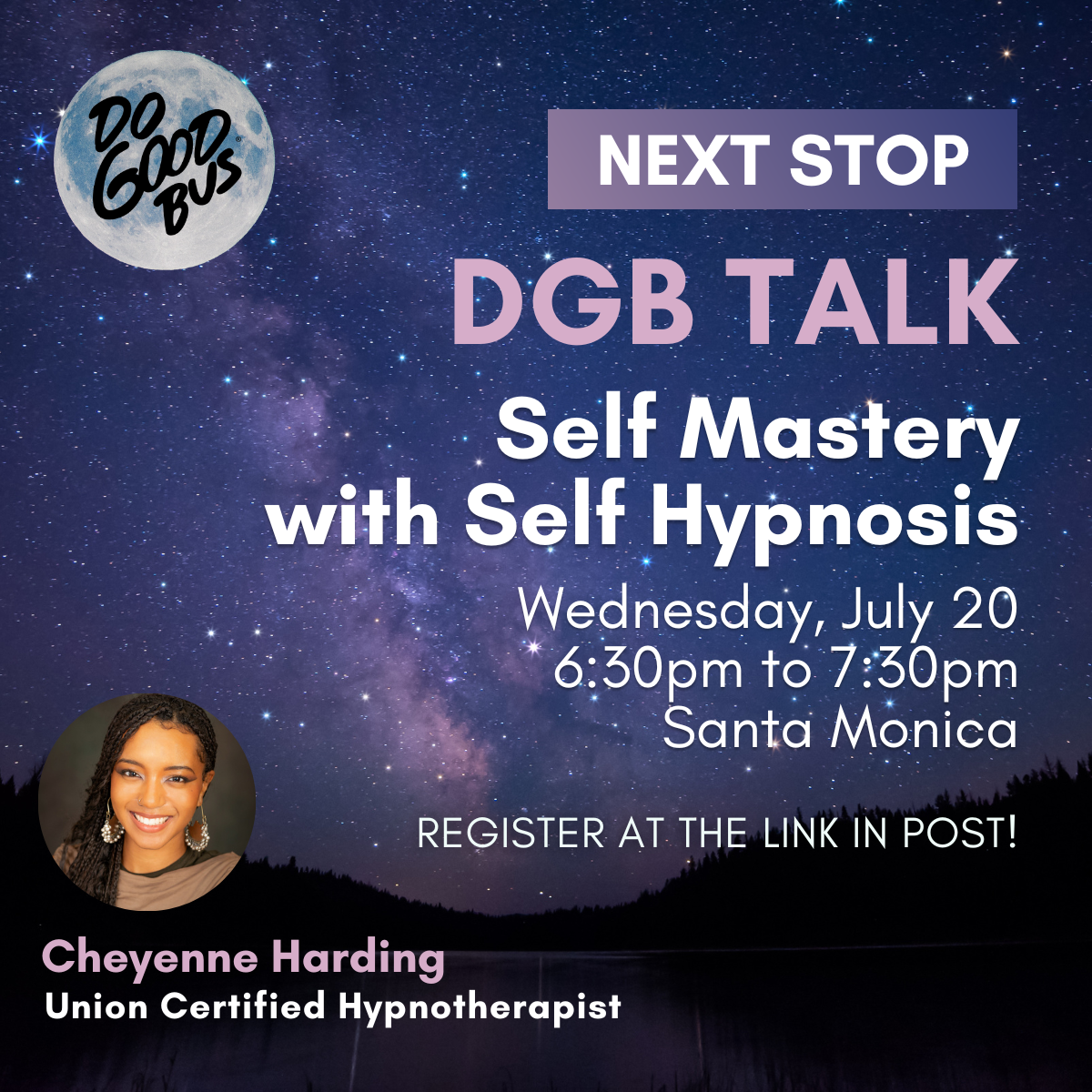 Do Good Bus TALKS: Self Mastery with Self Hypnosis