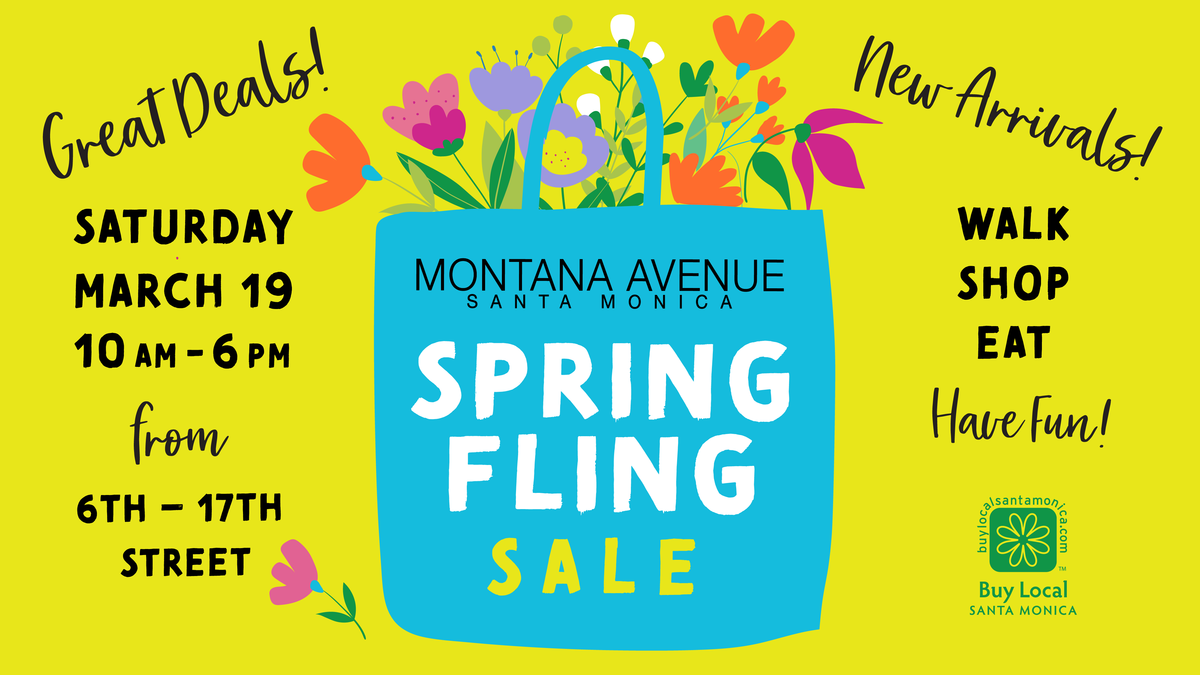 Montana Avenue Spring Fling Weekend Sale