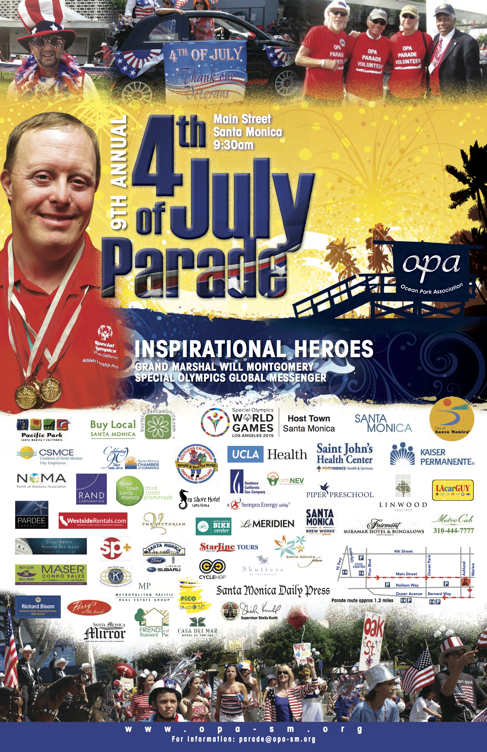 9th Annual Fourth of July Parade on Main Street in Santa Monica