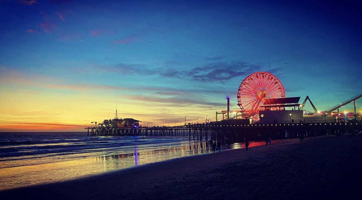 AAPI Heritage Month Ferris Wheel Lights at Santa Monica Pier