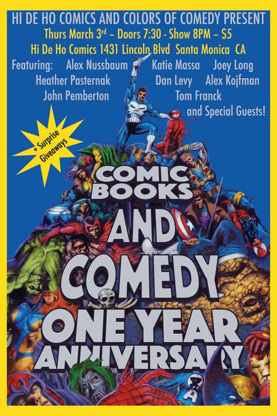 Comic Books and Comedy 1-Year Anniversary