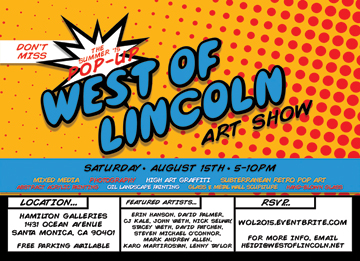 WestofLincoln.net Pop-Up Art Show at Hamilton Galleries