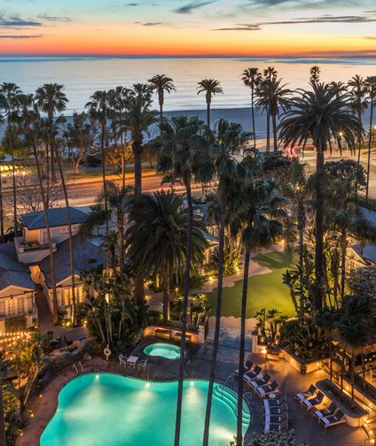 Fairmont Miramar Hotel & Bungalows in Santa Monica.