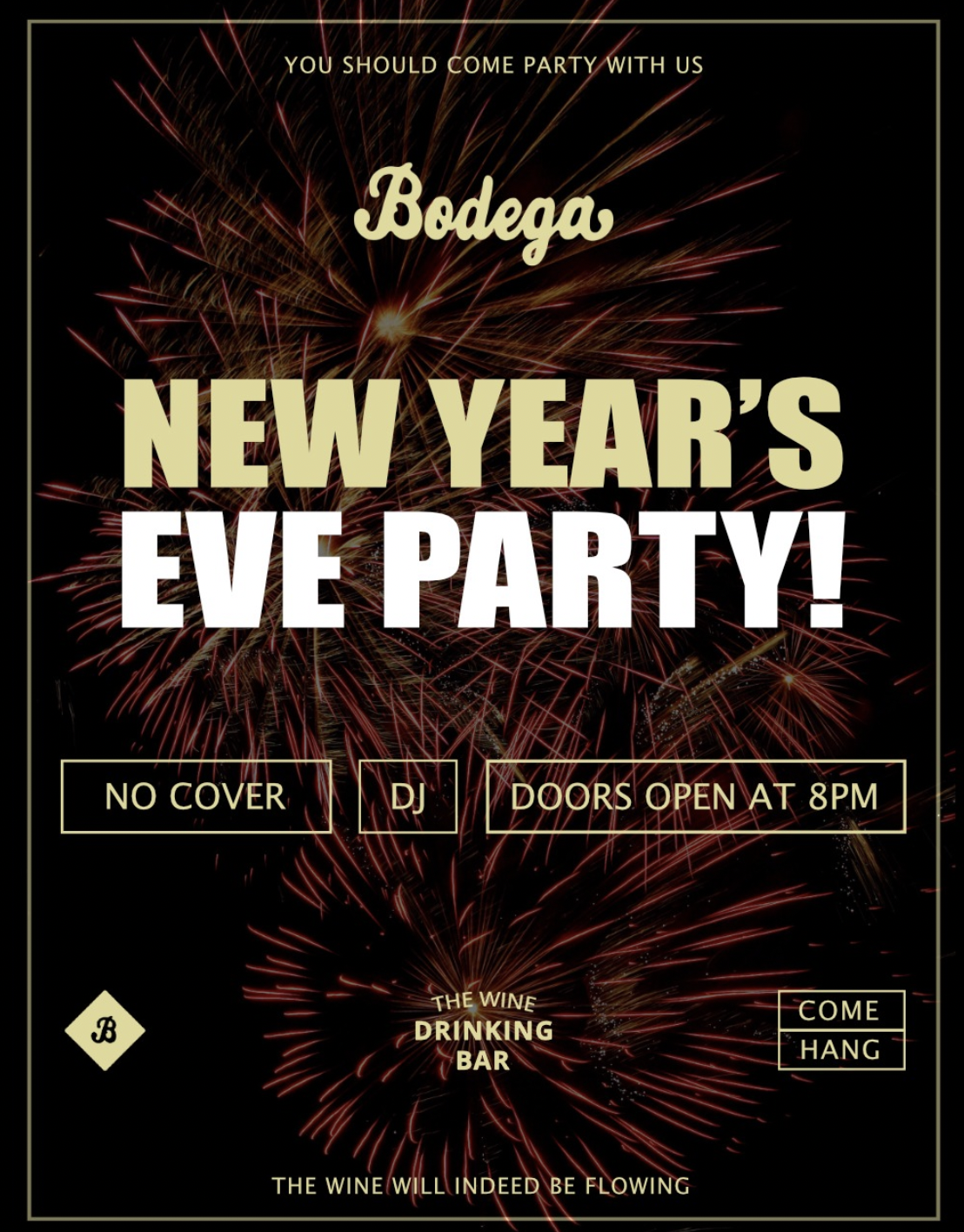 New Year's Eve at Bodega Wine Bar