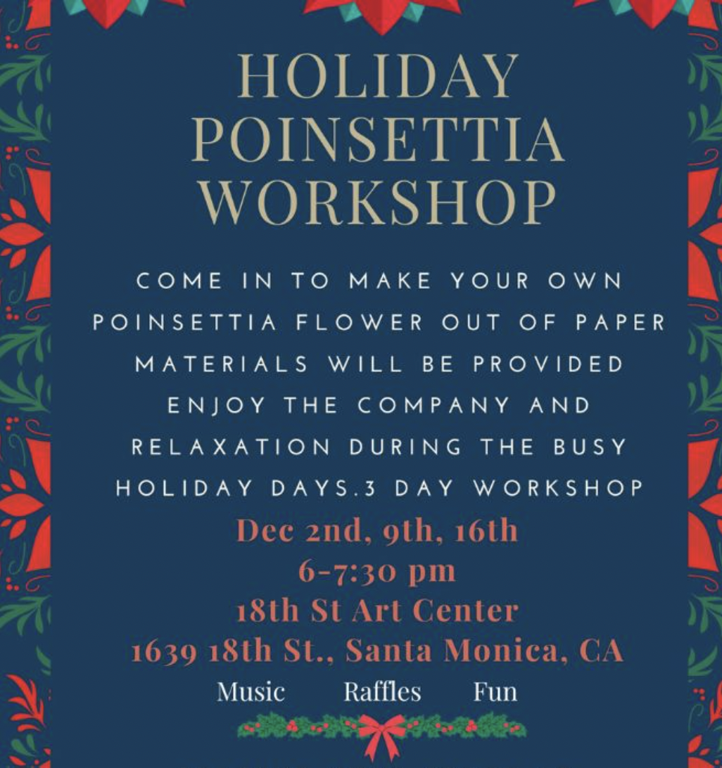 Holiday Pointsettia Workshop