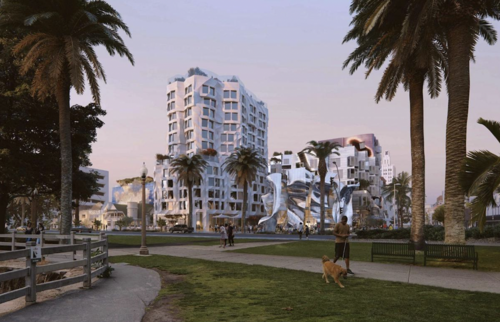 Frank Gehry Hotel Rendering