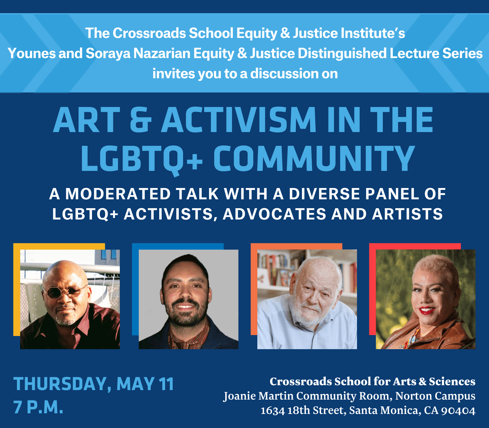 Equity & Justice Speaker Event on Art & Activism in the LGBTQ+ Community