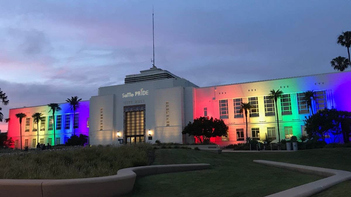 City Hall PRIDE Lighting