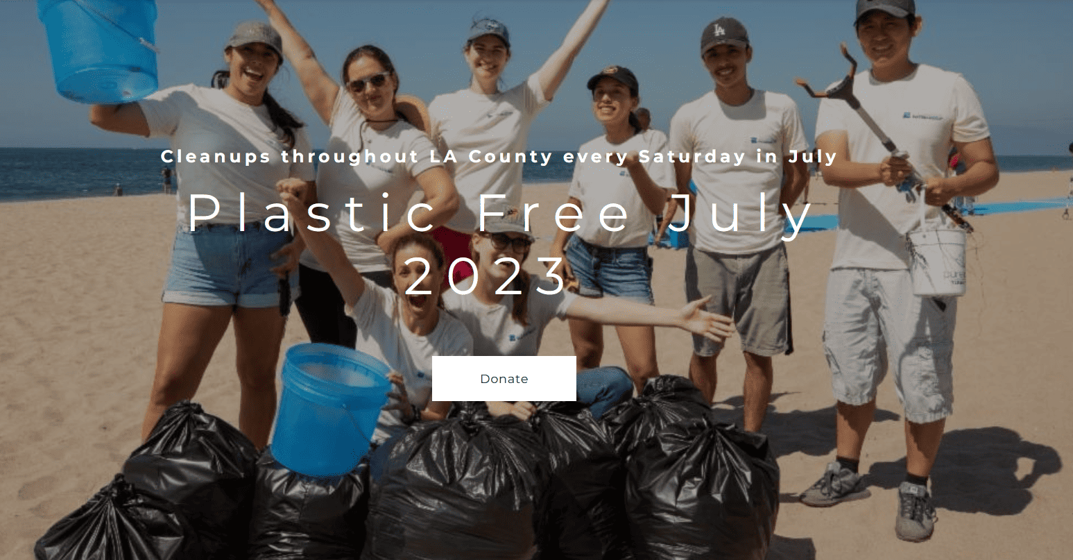 Plastic-Free July Cleanup Challenge with LA Waterkeeper