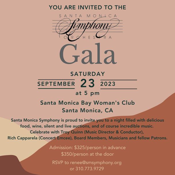 Santa Monica Symphony Gala Visit Santa Monica