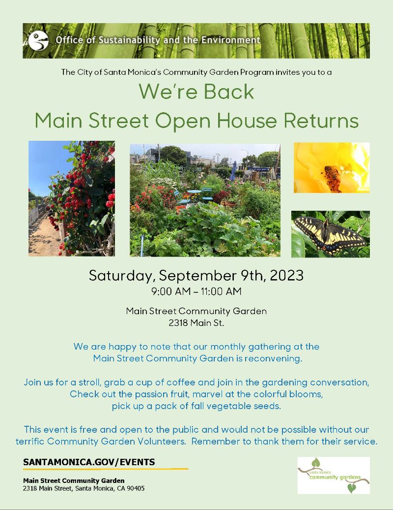 Main Street CG Open House