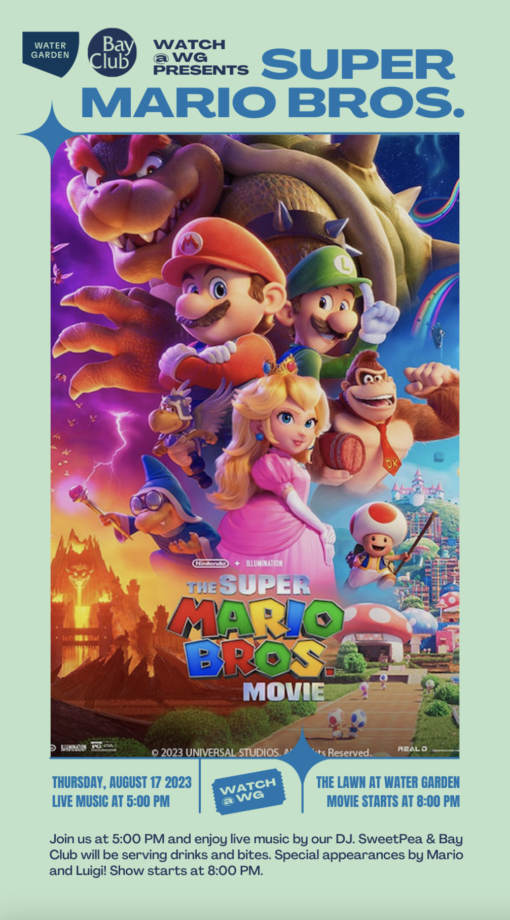 Watch at Water Garden: Super Mario Bros