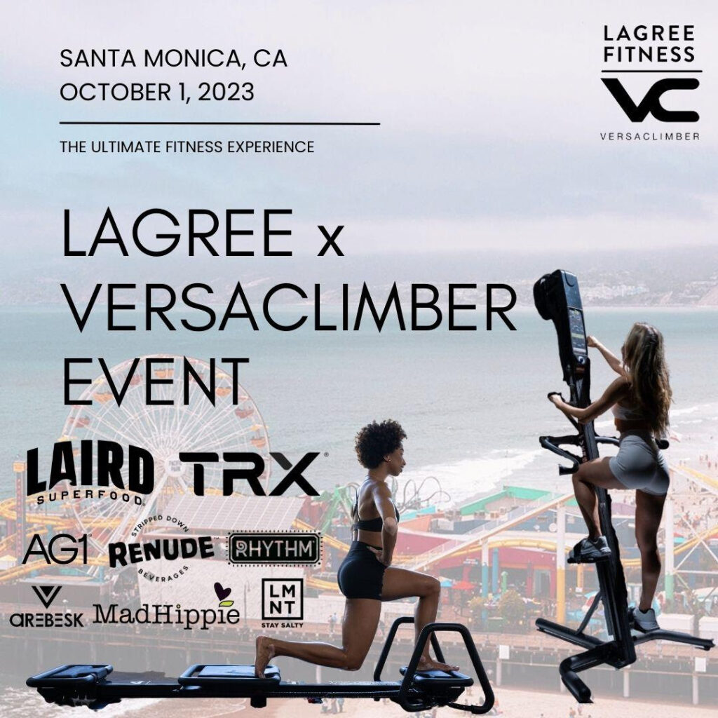 LAGREE x VersaClimber Day of Fitness Fun in the Sun on the Santa Monica Pier