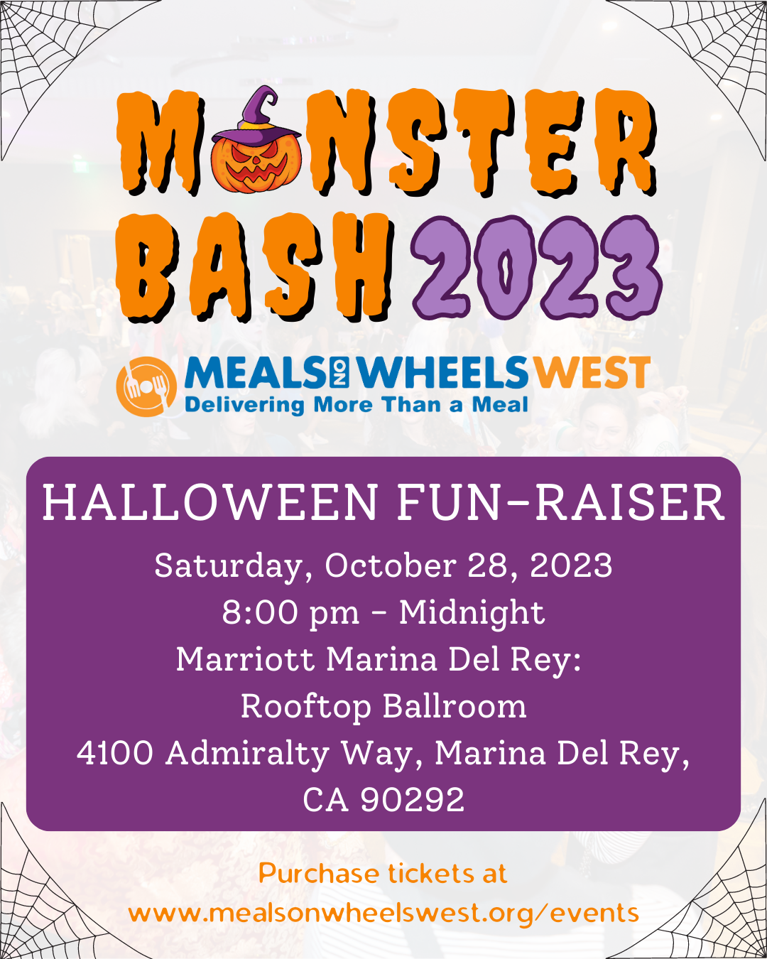 Meals on Wheels West's annual Halloween fundraiser, Monster Bash, is back!