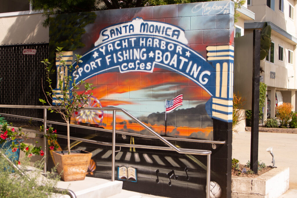 Street Murals: Ocean Park Blvd/Santa Monica Airport Area Street Murals: Ocean Park Blvd/Santa Monica Airport Area