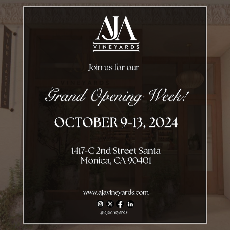 Grand Opening: AJA Tasting Room