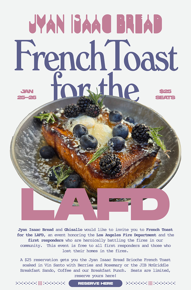 French Toast für die LAFD bei Jyan Issac Bread