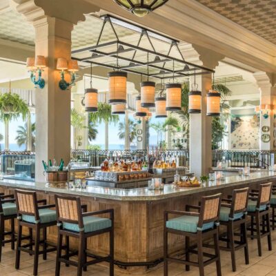 inside seating at casa Del Mar