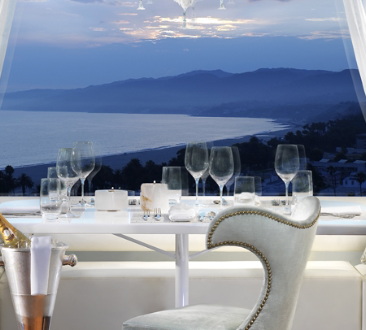 ocean view from table at penthouse