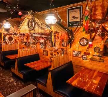 inside seating of the galley