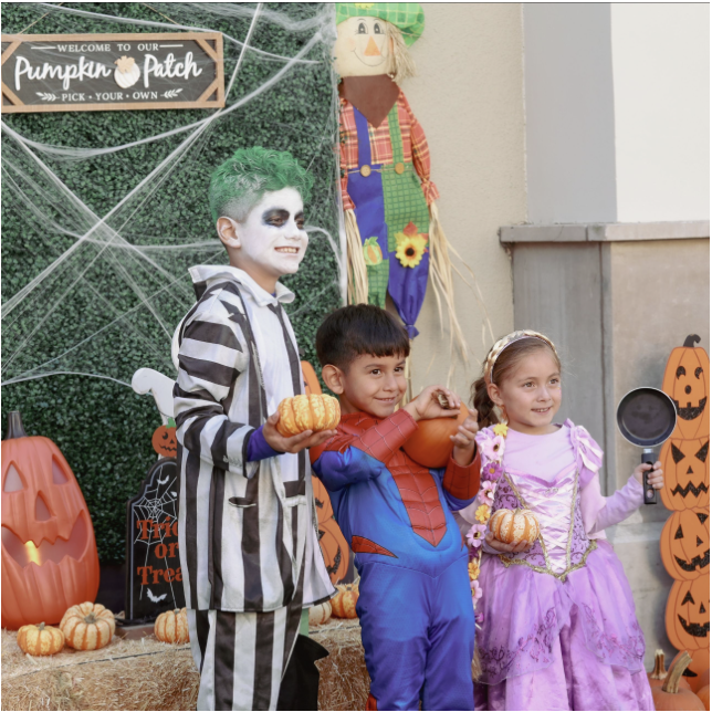 Truco o trato en el centro de la ciudad