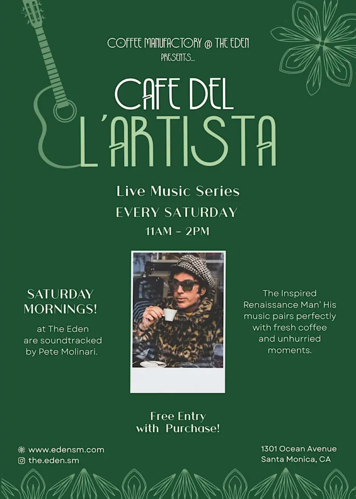 مقهى ديلارتيستا صباحات موسيقية حية مع بيت موليناري