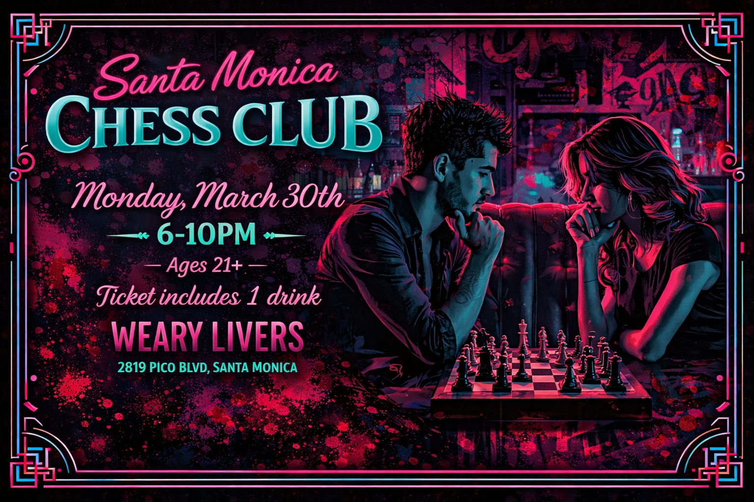 サンタモニカ・チェス・クラブ｜21歳以上